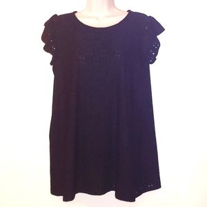 NWT Torrid Eyelet Ruffled Sleeved Top Sz 2 (18/20)